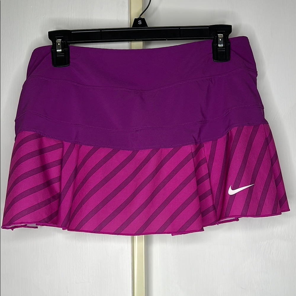 Nike Purple Skater Mini Skirt Athletic Ruffled